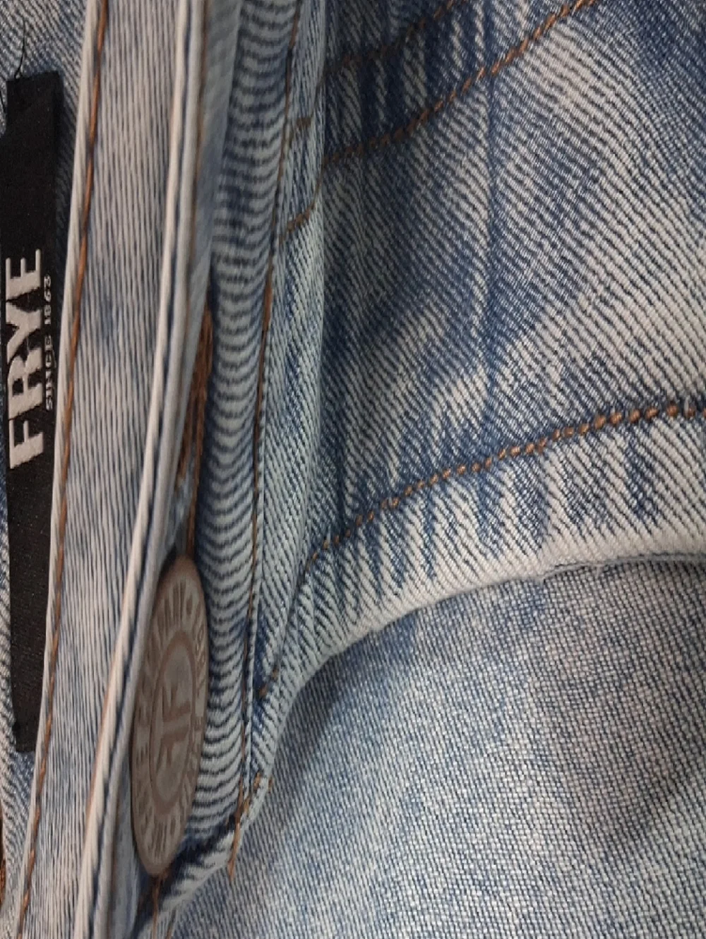 Frye Light Blue Straight Leg Jeans - Picture 7 of 9